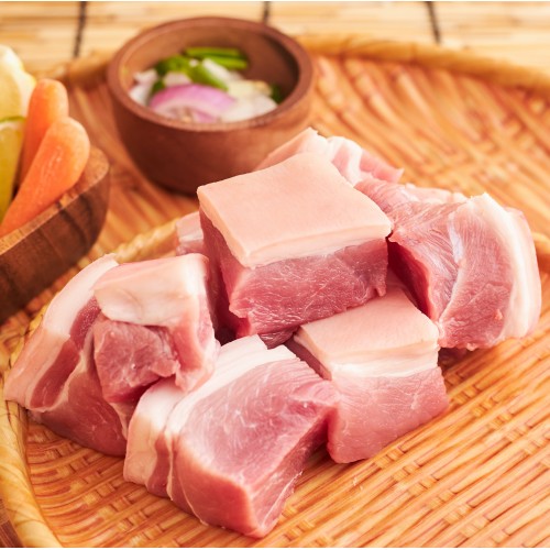 Fresh Malaysian Pork Shoulder Cube (Twee Bak) 猪肉块