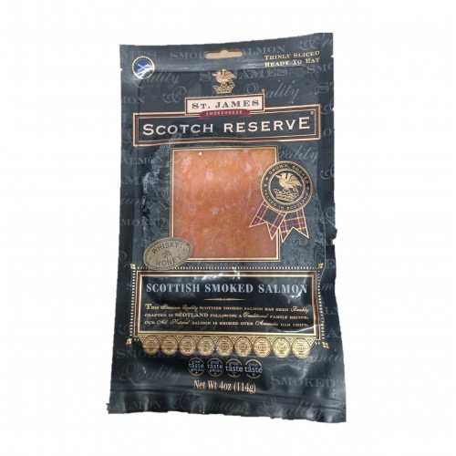 Frozen Scottish Smoked Salmon Slice - Whisky & Honey 